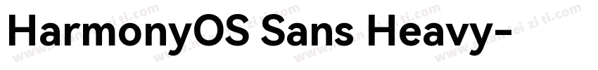 HarmonyOS Sans Heavy字体转换